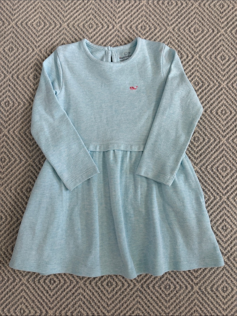 Vineyard Vines Turquoise Long Sleeve Dress